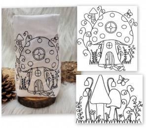 ADVENTSKALENDER 13. Dezember - Stickserie ITH Lichtbeutel Pilzdorf